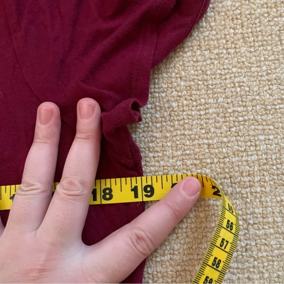 Emory Park Red Tee with Criss Cross Style - Picture 6 of 7